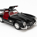 Vintage Mercedes Benz Inspired Pull Back Toy Car With Openable Door