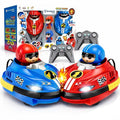 RC Bumper Collision Go Kart Cars for Kids | 2 Player Remote Control Racing Set with Lights & Sound |
