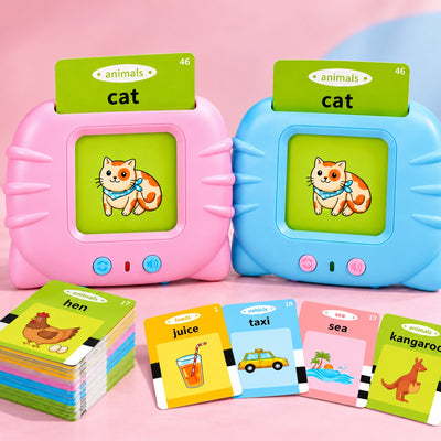 Flashcard Reader With Multiple Double Sided Flashcards For Kids