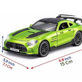 Die Cast Metal Pull Back Toy Car With LED Lights For Kids