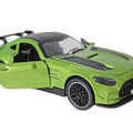 Die Cast Metal Pull Back Toy Car With LED Lights For Kids