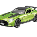 Die Cast Metal Pull Back Toy Car With LED Lights For Kids