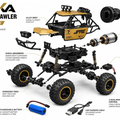 4WD Remote Control Rock Crawler Car, Off-Road RC Monster Truck with 2.4GHz Controller