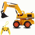 Remote Control Construction Tractor Toy for Kids with Easy-to-Use Controller, Battery Operated RC Vehicle