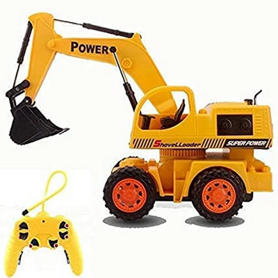 Remote Control Construction Tractor Toy for Kids with Easy-to-Use Controller, Battery Operated RC Vehicle