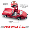 Vintage Mercedes Benz Inspired Pull Back Toy Car With Openable Door