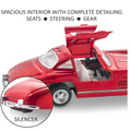 Vintage Mercedes Benz Inspired Pull Back Toy Car With Openable Door