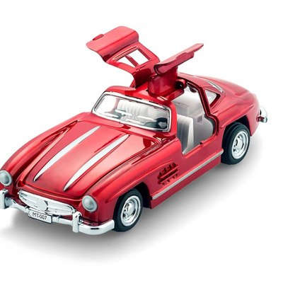 Vintage Mercedes Benz Inspired Pull Back Toy Car With Openable Door