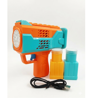 15-Hole Electric Bubble Blaster Gun for Kids