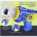Kids Bubble Gun with 10 Bubble Holes