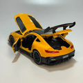 Die Cast Metal Pull Back Toy Car With LED Lights For Kids
